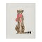 Stupell Industries Trendy Cheetah with Ribbon Canvas Wall Art Design by Patricia Pinto